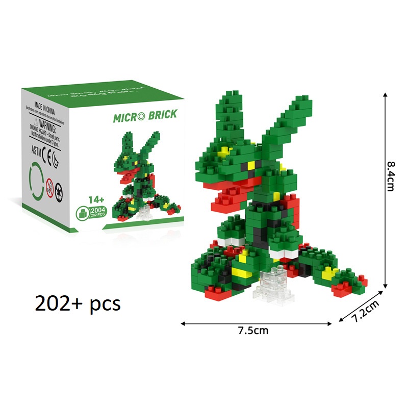 Pokemon, Bộ Đồ Chơi Lắp Ráp Mô Hình Pokemon Huyền Thoại Rayquaza, Kyogre, Groudon và các loại pokemon khác