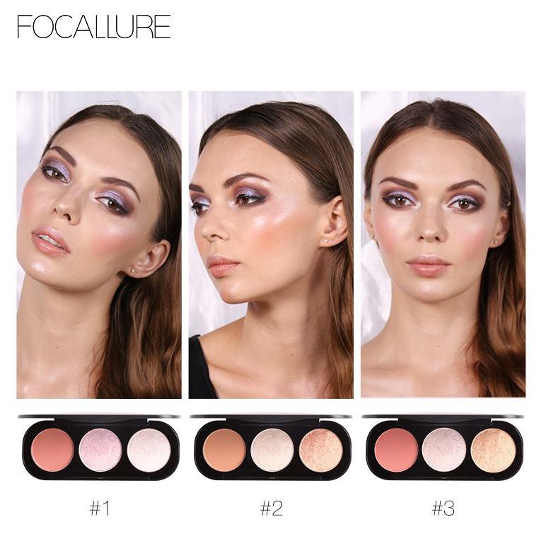 (Hàng Mới Về) Bảng Phấn Má Hồng / Bắt Sáng Focallure Pr0Mo