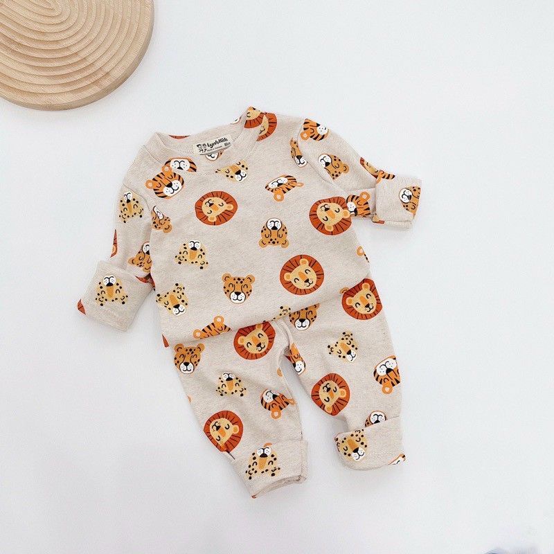 COMBO 2 BỘ ZIP HÌNH SƯ TỬ VÀ CÁ MẬP CHO BÉ TRAI