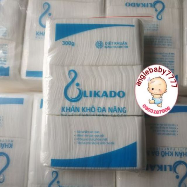 05 gói khăn vải khô đa năng likado 300g 270 tờ