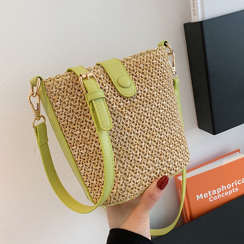 Túi cói đeo vai IELGY thời trang cao cấp cho nữ