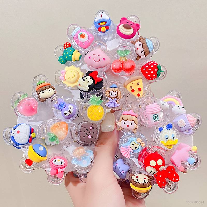 Kẹp Tóc Hình Hoạt Hình Disney Đáng Yêu Cho Bé Gái