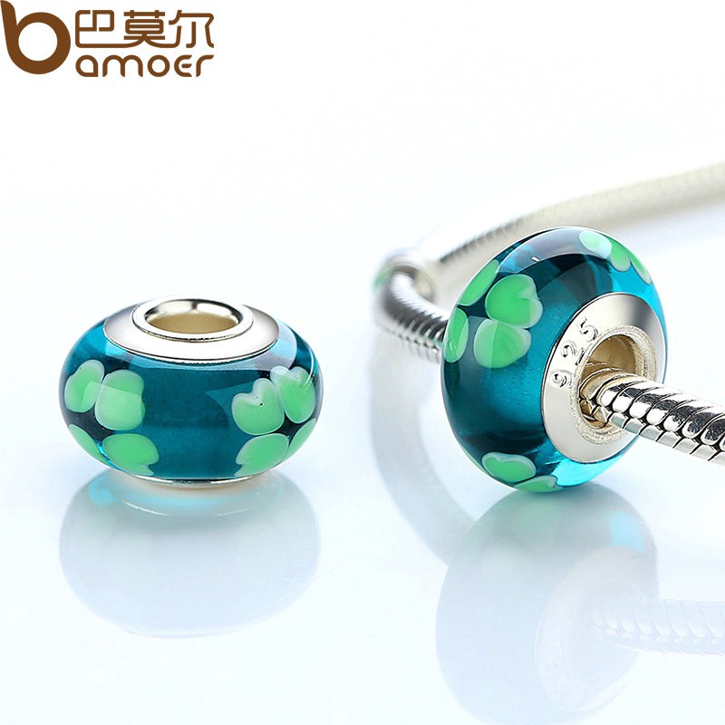 [Mã FAMAYFA giảm 10K đơn 50K] dây hạt charm mạ bạc nhiều màu sắc phong cách bamoer | BigBuy360 - bigbuy360.vn