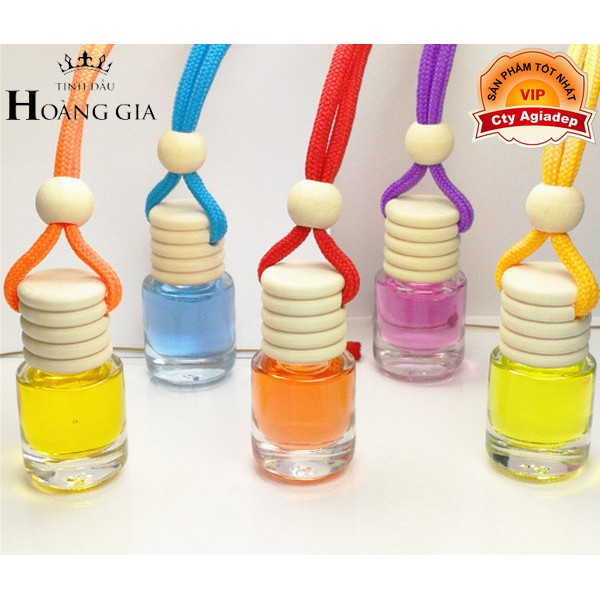 Tinh dầu thiên nhiên cao cấp Hoàng Gia (The Royal) - Bản hình trụ dây treo 5ml (trong nhà oto xe hơi) - nhiều mùi