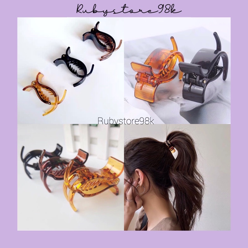 Combo 2 Kẹp càng cua 3 răng sắc màu xinh xắn