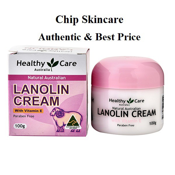 Kem cừu Healthy Care Lanolin Cream 100g Úc