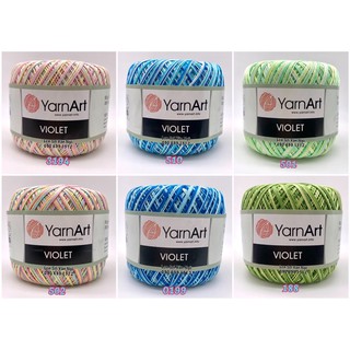 Combo 10 cuộn Sợi VIOLET màu loang