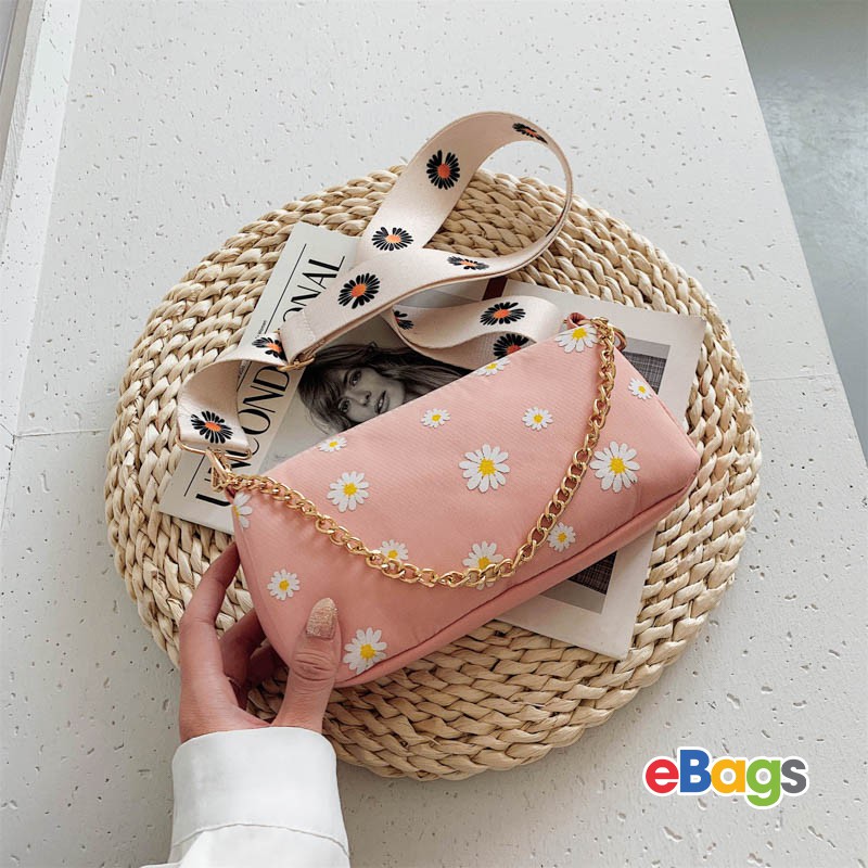 [ HOT ] Túi Đeo Vai Nữ Hoa Cúc Trẻ Trung Năng Động TEB366