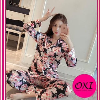 ❤️Đồ bộ đẹp phong cách Hàn❤️ đồ mặc nhà siêu xinh, Bộ Pijama lụa đẹp ngọt ngào B63