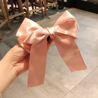 Buộc tóc Phi lụa Hàn Quốc B128 nơ to dễ thương 7 màu