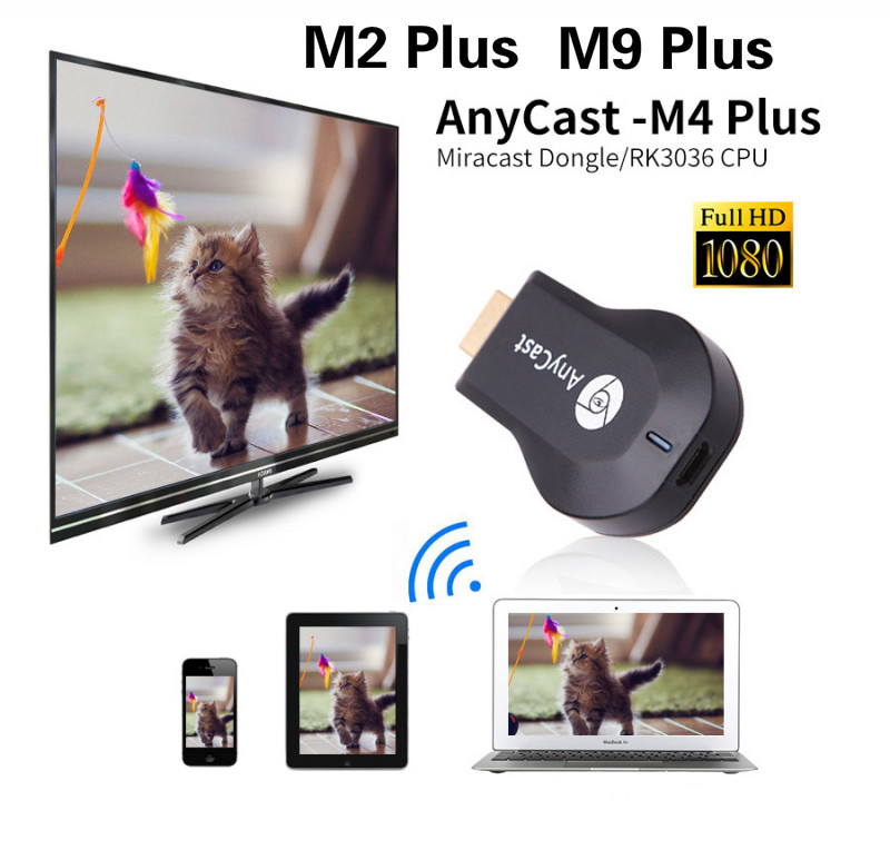 Thiết Bị Kết Nối Wifi Anycast M2 M4 M9 Plus Hdmi Tv 1080p Cho Iphone