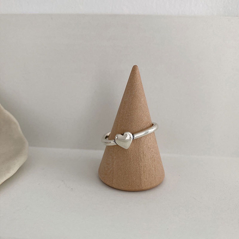 Nhẫn Hình Trái Tim Đơn Giản Có Thể Điều Chỉnh Thời Trang Cho Nữ