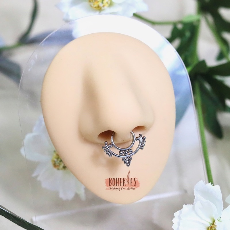 Boheries/Khuyên tai cho Daith, khuyên Septum vách ngăn mũi thép y tế không gỉ