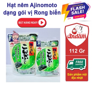 Hạt nêm Ajinomoto dạng gói vị Rong biển loại 112g - Gia vị ăn dặm - Nguyễn Thị Miện