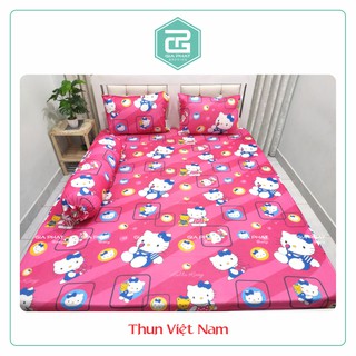 Ga lẻ thun lạnh Việt Nam 1m6 * 2m và 1m8*2m ( không áo gối )