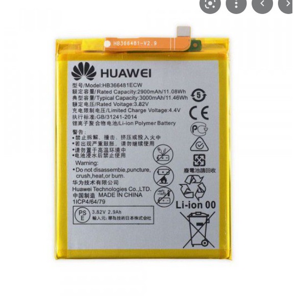 Pin HB376883ECW/Nova 3E/Y7 Pro 2018/Gr5 mini/Y6 Prime 2018/P9/P9 lite Huawei mới