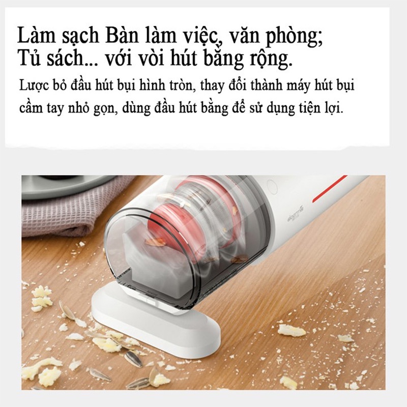 Máy Hút Bụi Cầm Tay Không Dây Diệt Deerma CM1900 Khuẩn Household Small Wireless Vacuum Cleaner Deerma CM1300 Có cáp