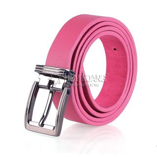 Dây thắt lưng nữ da bò màu hồng PH5129