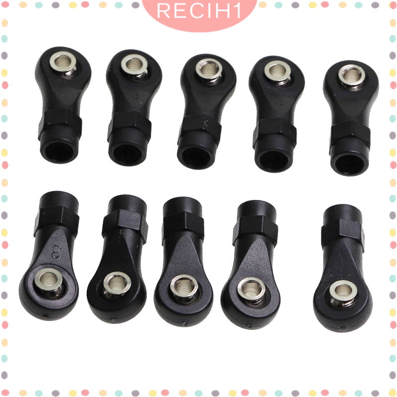 Set 10 Đầu Nối Bóng M4 Cho Mô Hình Xe Hơi Điều Khiển Từ Xa 1: 10 1: 8 DIY