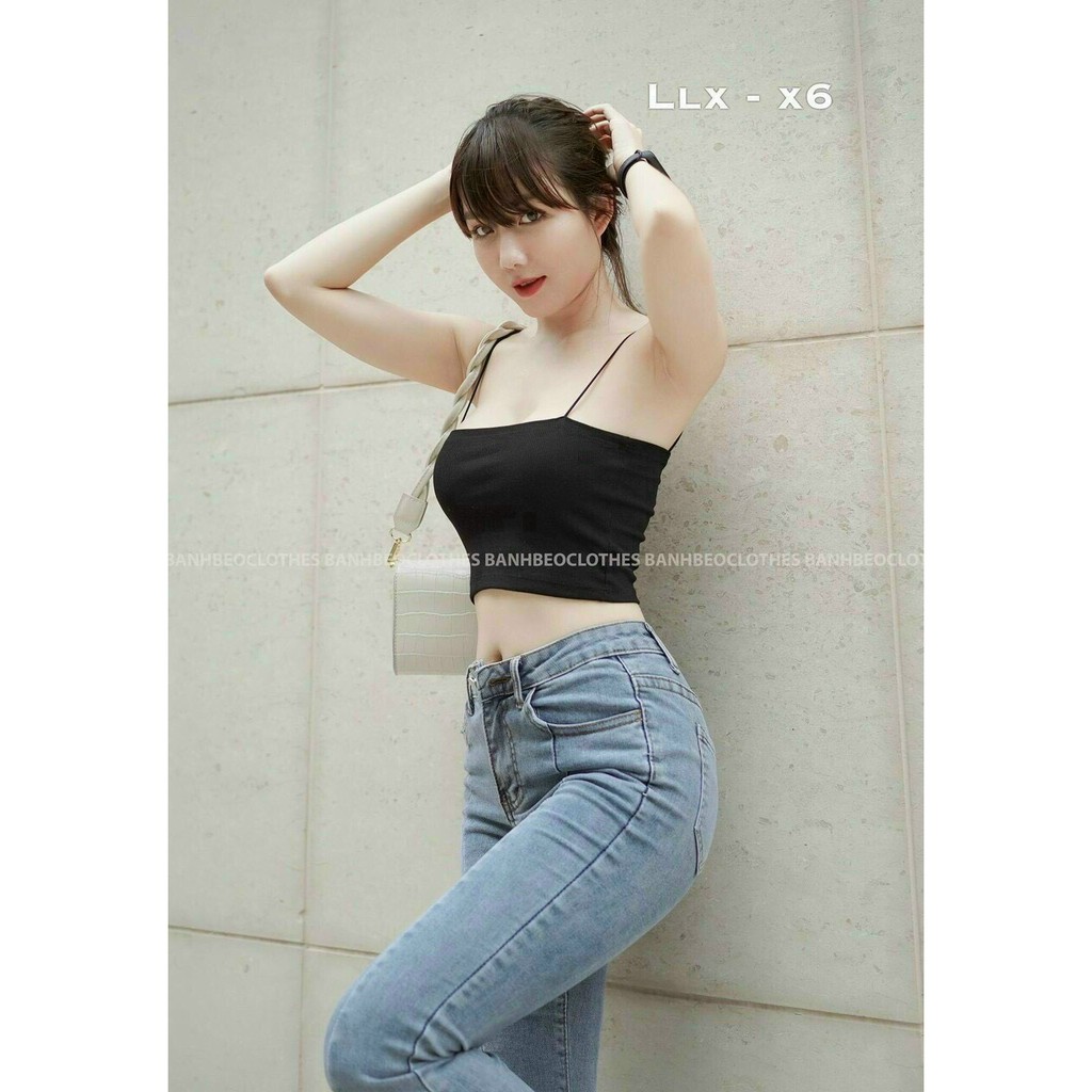 Áo 2 dây nữ chất liệu bozip áo dây bún đủ size từ 38 - 65kg | BigBuy360 - bigbuy360.vn