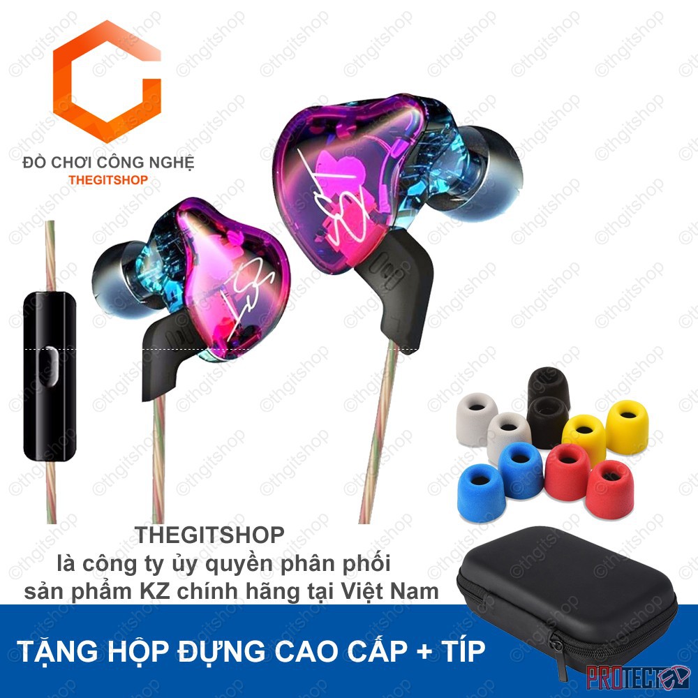 Tai Nghe KZ ZST Pro có mic - Thiết kế mới 2017- Âm thanh rất hay - 100% nguyên seal