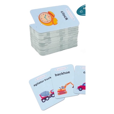 Giấy Máy đọc thẻ tiếng anh con mèo flashcard giáo dục sớm cho bé, nhiều chủ đề cơ bản cuộc sống với 224 từ vựng,