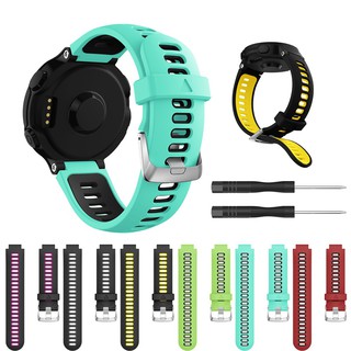 Dây đeo đồng hồ bằng silicon thay thế cho Garmin Forerunner 735XT 230 / 235 / 220 / 620