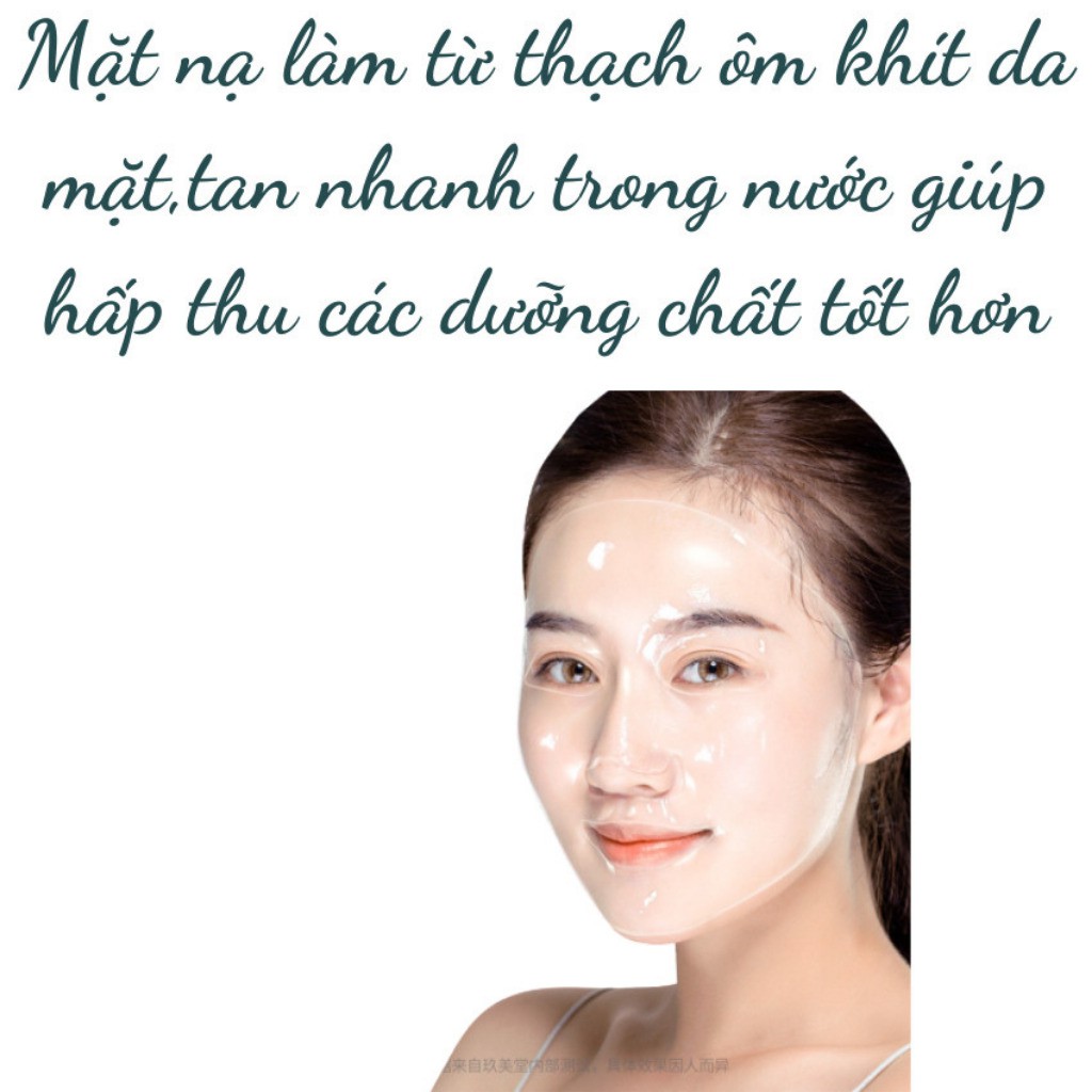 Mặt nạ thạch collagel BIOAQUA thủy tinh trong suốt mask nội địa trung dưỡng trắng sáng da giảm mụn