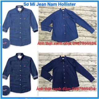 Áo sơ mi jean nam hollister hàng xuất khẩu