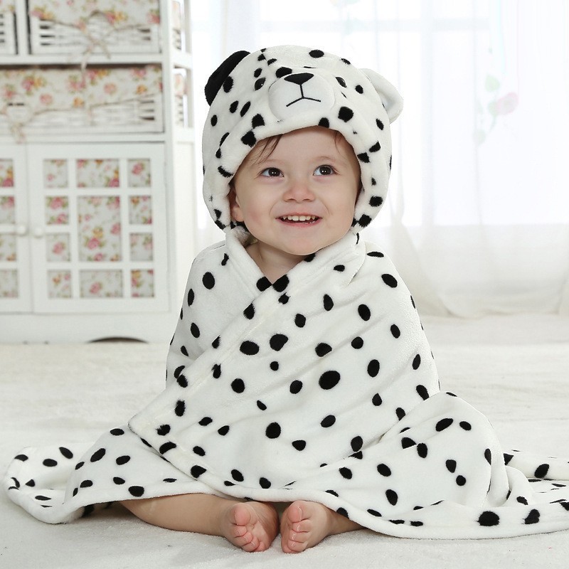 Áo choàng tắm hình thú dễ thương cho bé làm từ chất liệu cotton mềm mại khô thoáng  (ACT02)