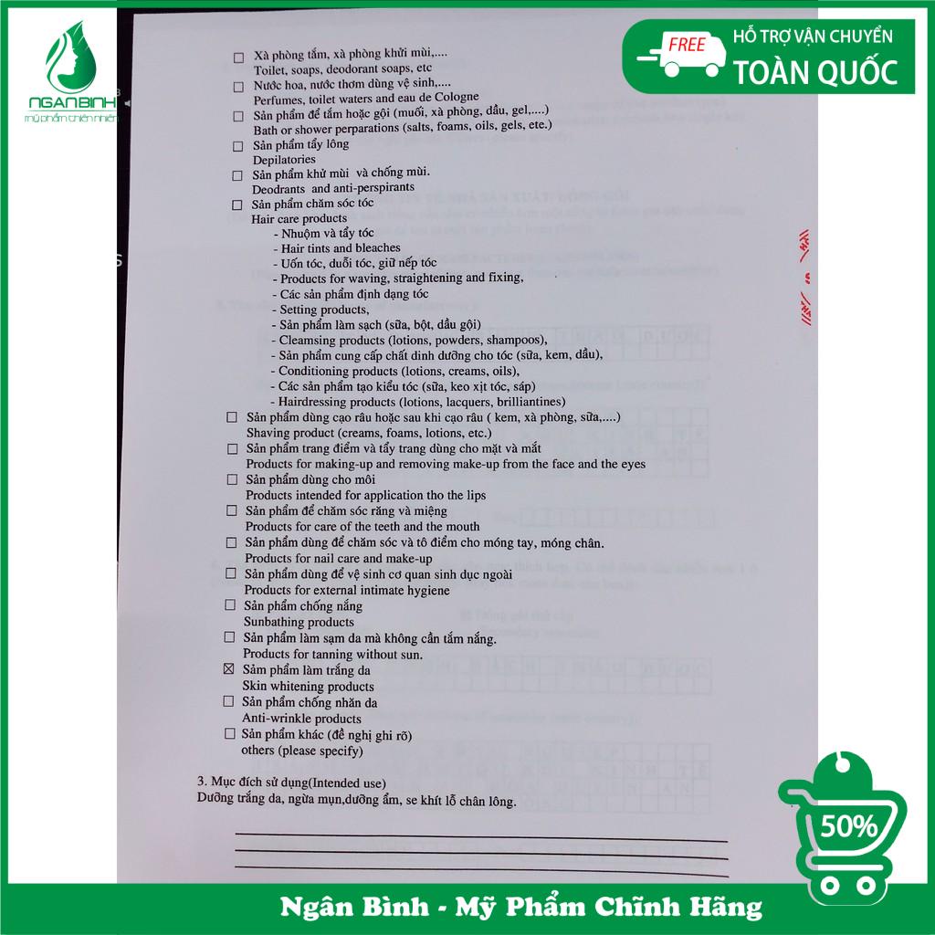 Bột ủ trắng sữa non làm trắng, sáng da tại nhà, dưỡng da mềm mịn, se khít lỗ chân lông 100gr