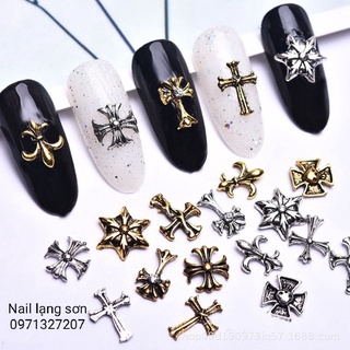 charm nail trang trí móng mới lá cây