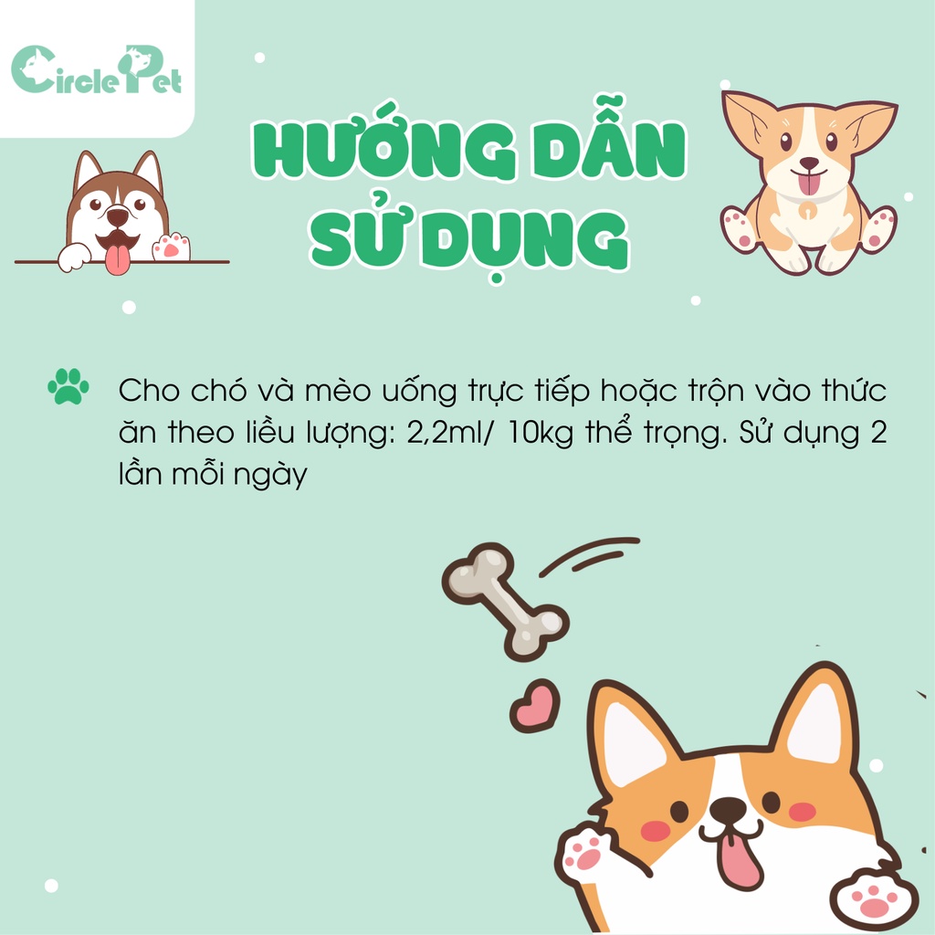 Vita Hem Hỗ Trợ Tạo Máu Kích Thích Thèm Ăn Phục Hồi Nhanh Cho Chó Mèo 100ml - Circle Pet