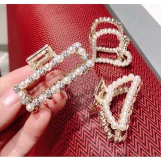 Set 3 Kẹp Tóc Nữ Đính Đá Ngọc Trai