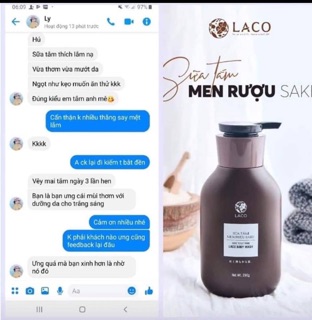 Sữa tắm men sake