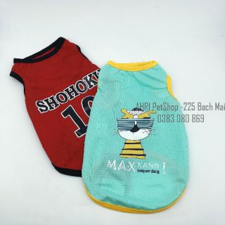 Áo lưới 3 lỗ thể thao cho thú cưng
