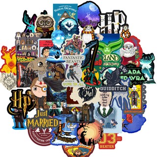Bộ 50 Miếng Dán Chống Thấm Nước Hình Nhân Vật Phim Harry Potter Series 2
