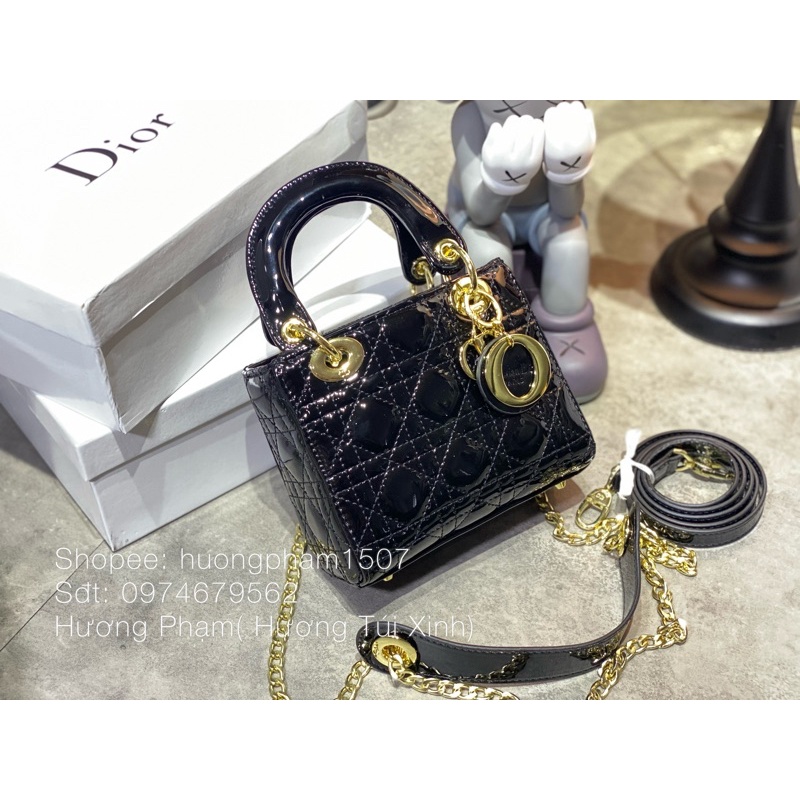 TÚI D SIZE 3 Ô 17CM 2 DÂY ĐEO CÓ HỘP