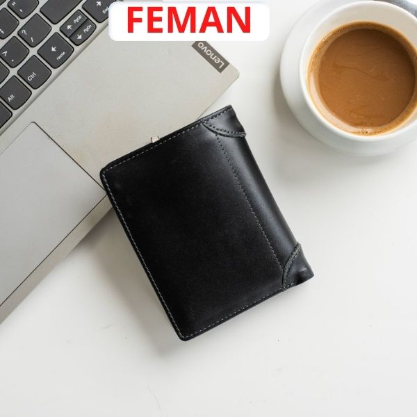 Ví Bóp Nam Da Thật Dáng Đứng Thời Trang Cao Cấp Đựng Tiền Thẻ Cầm Tay Hà Nội VDTR.Feman