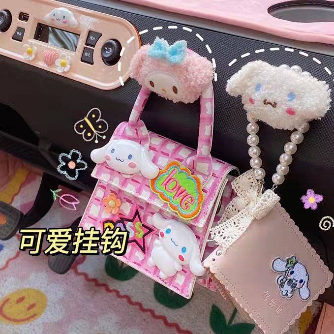 Car Cute Hook Sanliou Cinnamoroll Babycinnamoroll Melody Cartoon Creative Paste Style Hook Wall Car Hook car accessories aDGh