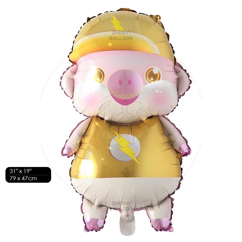 Bong bóng kiếng heo Happy Birthday