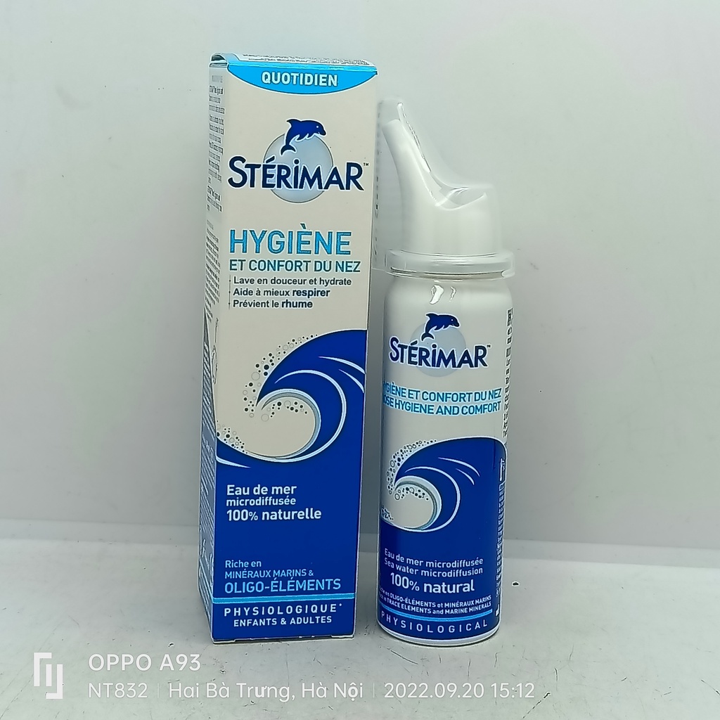 Sterimar dung dịch xịt mũi dành cho trẻ trên 3 tuổi và người lớn 50ml