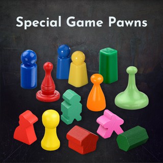 Gifthing Phụ Kiện Quân Cờ Bằng Nhựa Gỗ Với Nhiều Kiểu Dáng Và Màu Sắc Cho Board Game ngày trẻ em