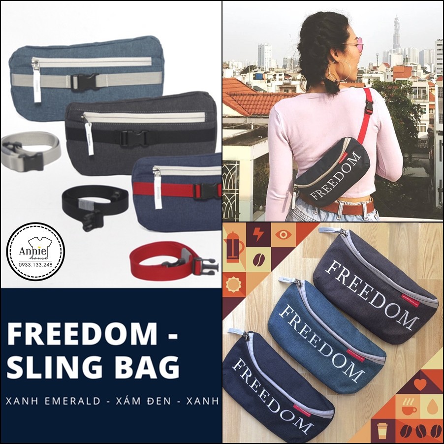 Túi đeo chéo thời trang Freedom Levante, Unisex nam nữ  | Shopee Việt Nam. Mẫu mới 2019. Còn hàng