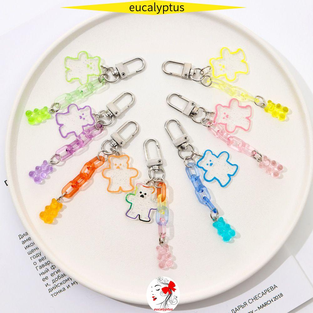 Eupus Móc Chìa Khóa Hình Gấu Hoạt Hình Nhiều Màu Sắc Thời Trang Làm Quà Tặng Cho Trẻ Em