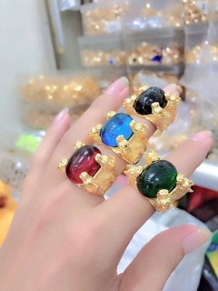 Nhẫn nam tứ long ngậm ngọc