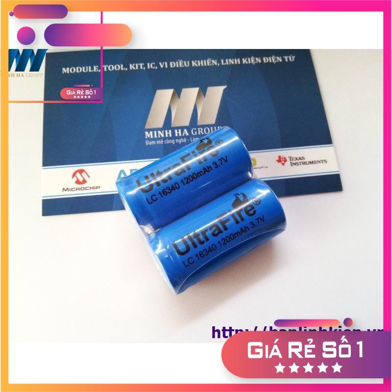 Pin Ultrafire 16340 1200mA 3.7V (Giá 1 Viên)