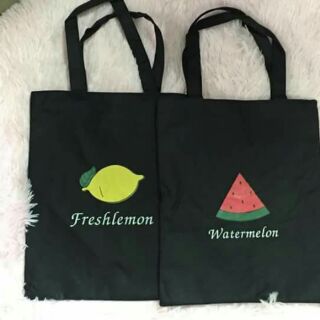 Túi tote hoa quả.