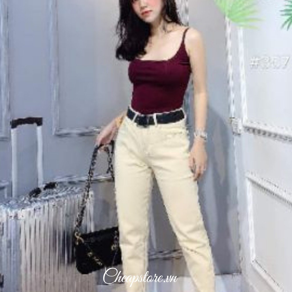 [Mã WAMT10K giảm 10k cho đơn 0k] Áo 2 dây cổ vuông 100% cotton dáng ôm nhiều màu hottrend 2021 | BigBuy360 - bigbuy360.vn