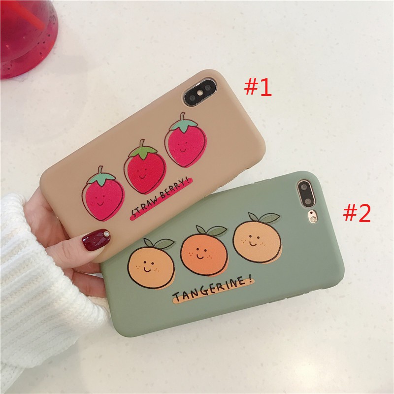 Ốp điện thoại họa tiết trái cây hoạt hình thời trang cho iPhone Xsmax XR XS X 7 8 6 6S Plus 6sPlus 7plus | BigBuy360 - bigbuy360.vn